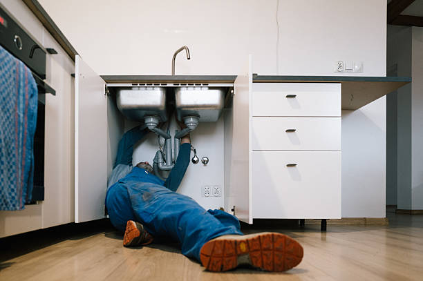 Professional Drain Cleaning technician working in Evant, TX